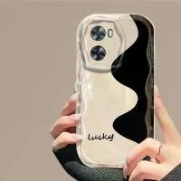 ราคา เคสสำหรับ OPPO A57 2022 A57 4G เคสลายสเปรย์สีดำ ไอศกรีมคลื่น เคสป้องกันกล้องกันกระแทก เย็น ใส เรียบเนียน (1729763814712445886)