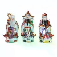 ราคา ฮกลกซิ่ว เทพเจ้าจีน 3 องค์ เซรามิค กังไสจีน ของมงคล เสริมโชคลาภ สุขภาพ อายุยืน ตั้งโต๊ะบูชา 25.5 cm (1730485131602135889)