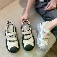 ราคา รองเท้าผ้าใบพ่อ พื้นหนา สำหรับผู้หญิง มีเวลโคร ดีไซน์กลวงและระบายอากาศ น่ารักและลำลอง รองเท้าสีขาว มาใหม่ รองเท้าแตะ หมี โปโล lacoste ผู้ หญิง สุขภาพ ผู้หญิง รองเท้า รองเท้า ผ้าใบ ลาวา (17316535414908