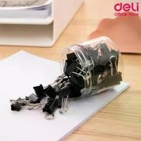 ราคา [TikTok] คลิปหนีบกระดาษ Deli คลิปดำหนีบกระดาษ คลิปดำ คลิปเล็กหนีบกระดาษ อุปกรณ์สำนักงาน สำนักงาน ขนาด 15mm บรรจุ 60 ชิ้น/กระปุก (1732206725034314570)