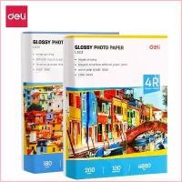 ราคา afefwggqshop จัดส่งที่รวดเร็ว Deli กระดาษโฟโต้ A4 4x6นิ้ว กระดาษปริ้นรูป กระดาษโฟโต้ผิวมัน กระดาษมัน กระดาษมันวาว 100 แผ่น อุปกรณ์สำนักงาน Photo Paper (1729658578185849824)