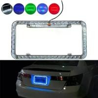 ราคา กรอบป้ายทะเบียนนีออนในรถยนต์, ไฟ LED, 12V, ที่ยึดกรอบป้ายทะเบียนด้านหน้าและด้านหลัง, สากล, 31*16*2 ซม., กรอบป้ายทะเบียนรถ, 3 สีให้เลือก, ของตกแต่งรถยนต์ (1730781997999688430)
