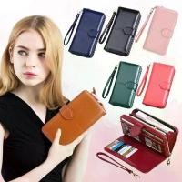 ราคา กระเป๋าสตางค์ใบยาว กระเป๋าเงินผู้หญิง กระเป๋าสตางค์ ผู้หญิง กระเป๋าสตางค์ผู้หญิง ใบยาว วัสดุหนังเกรดพรีเมียม ทนทาน ใส่บัตร ธนบัตร เหรียญได้เยอะ ดีไซน์โดดเด่น สไตล์เกาหลี น้ำหนักเ (1729668538764462264)