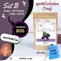ราคา ชุด หมักไวน์หม่อนสำเร็จรูป Set B (ส่วนผสม+วิธีทำ+ถังหมัก+Airlock) (1729641035656170193)
