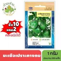 ราคา เจียไต๋ (ซื้อ10แถม2) เมล็ดพันธุ์ มะเขือเปราะคางกบ ขนาด1กรัม ประมาณ200เมล็ด Round Eggplant มะเขือคางกบ เมล็ดพันธุ์พืช เมล็ดผัก ปลูกผักสวนครัว (1729639077777278985)