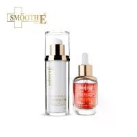 ราคา [เซ็ทสุดคุ้ม] Smooth E Gold 24k Glow Booster Serum 15 ml. + Smooth E Gold White & Ageless Babyface Cream 30 ml. สกินแคร์บำรุงใบหน้า (1730172878753401599)