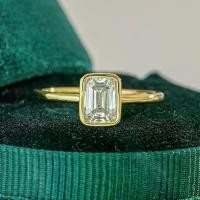 ราคา แหวนผู้หญิง เงิน S925 ชุบทอง 18K แหวน Moissanite ขายดี มาใหม่ (1731755690418340998)