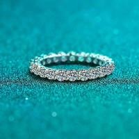 ราคา Hi Mia's Shop | สร้อยข้อมือเงินแท้ 925 สำหรับผู้หญิง ชุบทอง Pt950 แหวนวงกลมเต็ม แหวนนิ้ว แหวน Moissanite (1730530591899421335)