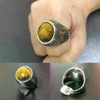 ราคา แหวน พลอยบุษราคัม / แหวนสแตนเลส แหวนเท่ๆ แหวนแฟชั่น stainless 316l แท้100% แหวนผู้ชาย แหวนเลส (1730352580957473173)