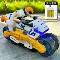 ราคา ของเล่นเด็ก รถมอเตอร์ไซค์ไฟฟ้าหมุนได้ ของเล่นรถเปลี่ยนรูปที่มีไฟหมุน (1731311405719062426)