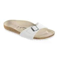 ราคา BIRKENSTOCK Madrid BF White รองเท้าแตะ Unisex สีขาว รุ่น 40731 (regular) (1730287673278171232)