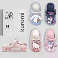 ราคา รองเท้าแตะชายหาดฤดูร้อน, Sanrios ของแท้ Kulomi Hello KT Melodi สำหรับเด็ก, รองเท้าแตะ EVA พื้นรองเท้า PVC, สไลด์นิ้วเท้าอ่อน, สไตล์บ้าน, เหมาะสำหรับเด็กชายและเด็กหญิง (1731028755709266100)