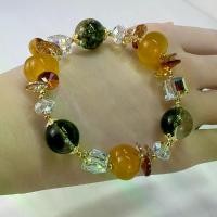 ราคา สร้อยข้อมือคริสตัล ออสเตรียแท้ ลูกปัดฟักทอง สร้อยข้อมือ Chalcedony สไตล์ผีฟักทอง (1731746913224919007)