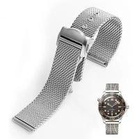 ราคา สายนาฬิกาสแตนเลส, สำหรับ Omega 007 Seamaster 300, สายนาฬิกา, ทอ Milan, แฟชั่น, โลหะ 316L, สร้อยข้อมือ, ขนาด 20 มม. (1730887010493040990)