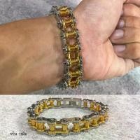 ราคา สร้อยข้อมือ โซ่สองกษัตริย์ ทองเงิน 15มิล สแตนเลสแท้100% โซ่ โซ่ข้อมือ เลสข้อมือ ข้อมือ กำไล ผู้ชาย (1729504562238032277)