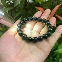 ราคา สร้อยข้อมือ หินดำส่องเขียวธรรมชาติ ขนาด10มิล (G3) (1729727853178161847)