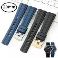 ราคา นาฬิกา อุปกรณ์เสริม สร้อยข้อมือ สำหรับ Omega Seamaster 300 600 Spacemaster ซิลิโคน กันน้ำ พิน หัวเข็มขัด สายรัด เข็มขัด 20 มม. กีฬา ผู้ชาย (1730194850191804766)