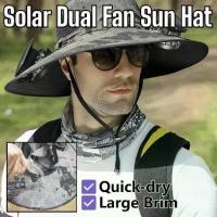 ราคา หมวกกันแดด พัดลมคู่พลังงานแสงอาทิตย์ ปีกใหญ่ หมวกชาวประมงที่ถอดออกได้ แบตเตอรี่ติดทนนาน ลมแรง เหมาะสำหรับกิจกรรมกลางแจ้ง หมวก พัดลมพลังงานแสงอาทิตย์ สุดเท่/บังแดด (1731727329760478955)