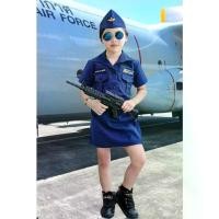 ราคา [TK] ชุดอาชีพเด็ก ชุดทหารอากาศเด็กหญิง (เสื้อ กระโปรง หมวก เข็มขัด) (1731244639498765617)