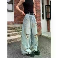 ราคา กางเกงยีนส์เดนิม ดีไซน์ขาดๆ ทุกเพศ เอวสูง ขากว้าง สตรีทแวร์ กางเกงยีนส์ คาร์โก้ สือ กางเกง ยีน promthong กระโปรง ขอบ น้ําชา ขาสั้น เอวต่ํา ถุง สุ่ม ยีนส์ 99 ยัย คอร์เซ็ต qipao ขา (1731639572944750457)