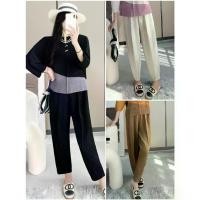 ราคา Pleatbynisa A507 กางเกงอัดพลีท เนื้อผ้าPolyester100% Lady Women กางเกง ผู้หญิง (1730961257020492042)