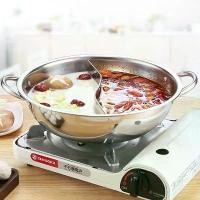 ราคา HomeShopDD หม้อสุกี้ชาบู หม้อ หม้อ 2 ช่อง หม้อชาบู 2 ช่อง 28cm 30cm หม้อชาบูสแตนเลส หม้อสุกี้ หม้อชาบูไฟฟ้า แข็งแรง ทนทาน (1730336456642431552)