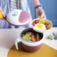 ราคา หม้อตุ๋นไฟฟ้า ความจุ 1.4L ทำจากสแตนเลส 304 พร้อมหม้อชั้นในและฝาปิด ช้อนส้อมในตัว มีหูหิ้วและช่องพลาสติก เหมาะสำหรับทำก๋วยเตี๋ยวทันที ❤ หม้อ ก๋วยเตี๋ยว เล็ก มินิ กระทะไฟฟ้า ซิ (1731715136559220400)