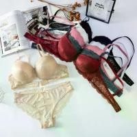 ราคา ชุดชั้นในผู้หญิง บราแบบบางด้านบน หนาด้านล่าง บราฟองน้ำแข็ง บราโครงลวด ขนาดใหญ่ ชุดบราลูกไม้สไตล์ยุโรปและอเมริกา (1731742429306848648)