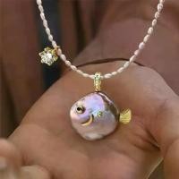 ราคา สร้อยคอจี้โอเชี่ยนซีรีส์, สไตล์ยุโรปและอเมริกา, จี้ปลาน้อยน่ารัก, แฟชั่นใหม่, สไตล์เรโทร, ชุบทองแท้ 18K, สถานีอิสระ จี้ พลอย (1731630345246180813)