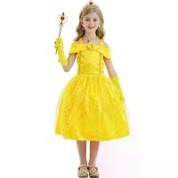 ราคา ชุดเจ้าหญิงเบลล์ ชุดแฟนซี สีเหลือง สำหรับเด็ก พร้อมส่ง Girl Belle Princess Costume (1731735118913242239)