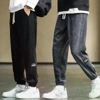 ราคา กางเกงวอร์มผู้ชาย ฤดูใบไม้ร่วงและฤดูหนาว กางเกงหนา กางเกงวอร์มผู้ชายใหม่ กางเกงผู้ชาย เหมาะสำหรับนักเรียนและกีฬา กางเกงลำลอง แบรนด์อินเทรนด์ ชุดเอี๊ยม Man Clothing สีชมพู ผ้าฝ้าย ผ้าไหม ผ้าสำลี (17317