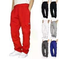 ราคา กางเกงวอร์มผู้ชาย 2023 มาใหม่ กางเกงกีฬาลำลอง กางเกงเลกกิ้งซับในผ้าฟลีซ กางเกงวอร์มหลายกระเป๋า ชุดเอี๊ยมผูกเน็คไท กางเกงผู้ชาย Man ผ้าฝ้าย ผ้าไหม Clothing ผ้าสำลี สีเทา (1731745165967919296)