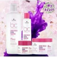 ราคา Schwarzkopf BC Color Freeze Silver Shampoo/Treatment แชมพู ทรีทเม้นท์ สำหรับสีเทาหม่น และบลอนด์หม่น (1729599995610958099)