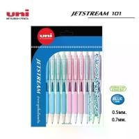 ราคา Uni ปากกา Jetstream ปากกาลูกลื่น เจ็ทสตรีม SXN-101 หมึกน้ำเงิน 0.5มม, 0.7มม. (12 ด้าม) สินค้าแนะนำ (1731668355803154458)