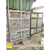 ราคา ตู้กับข้าว 4 ฟุต ตู้กับข้าวอลูมิเนียม 120 ซม. 6 ประตู พร้อมส่ง (1731706446092142778)