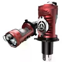 ราคา หลอดไฟ LED ไฟหน้ารถ, LEDDEITY, อลูมิเนียมสีแดง, ระบบไฟอัตโนมัติ H4, กำลังไฟสูง 110W, 13200LM, 6000K, ปลั๊กแอนด์เพลย์ หลอดไฟ led h4 (1731358084101080943)