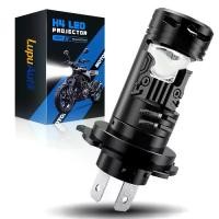 ราคา [ส่งฟรี] H4หลอดไฟ LED H4 9003ไฟหน้ารถมอเตอร์ไซค์ขนาดเล็กโปรเจคเตอร์10000Lm H4 HB2 Led Hi/Lo 6500K ปลั๊กแอนด์เพลย์ไฟหน้าไฟเปิดปิดอัตโนมัติ (1731649567393875905)