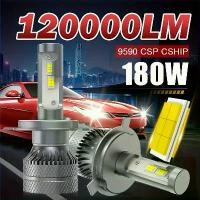 ราคา หลอดไฟหน้า CAN Bus แบบเสียบปลั๊กแอนด์เพลย์, ชุด 2 ชิ้น, HB4, H4, 9003, HB2, 9005, 9012, H4/9003/HB2-B009, 120000 LM, 180W, 5950 CSP, 12V, หลอดไฟ LED ความเข้มสูง, เหมาะสำหรับไฟที่ (1731503168939525685)