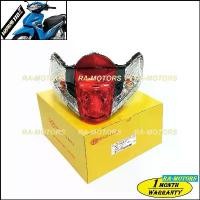 ราคา pzqytmSHOP28 ความคงทน (C) HMA ไฟท้าย ทั้งชุด สำหรับ เวฟ110i ทุกรุ่น (ฝาครอบ+ชุดสายไฟ+ขั้วหลอด+หลอดไฟ+ไฟทับทิม) (ไฟท้ายเวฟ110i ไฟท้าย110i) Motorcycle มอเตอร์ไซค์ รถ ไฟหน้า (1731744491595729319)