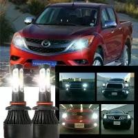 ราคา ชุดไฟหน้า LED สีขาว 2 ชิ้น 6000K X7 4SIDE หลอดไฟ NW สำหรับ Mazda BT-50 2007-2023 (ไฟหน้า) อุปกรณ์เสริม (1731203016103660492)