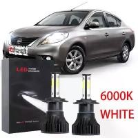 ราคา หลอดไฟ LED, สีขาวสว่าง 6000K, อุปกรณ์เสริมไฟหน้า, 2PC, สำหรับ Nissan Almera (N17) 2012-2019, ไฟหน้ารถยนต์ (1731202552793828276)