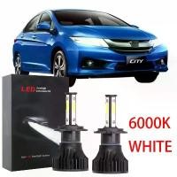 ราคา ชุดแปลงไฟหน้า, สำหรับ Honda City 2014 ถึง 2019, ไฟ LED สว่าง, สีขาว 6000K, หลอดไฟ, อุปกรณ์เสริมสูง, 1 คู่ (1731203628030135244)
