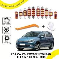 ราคา ชิ้นสำหรับ FOR VW VOLKSWAGEN TOURAN 1T1 1T2 1T3 2003-2015 หลอดไฟ LED รถยนต์ T10 C5W 31mm / 36mm / 39mm / 41mm ไฟจานใบอนุญาต LED รถบูตโดมไฟอ่าน (1732132493374884583)