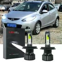 ราคา หลอดไฟ LED ไฟหน้า, สีขาว 6000K, อุปกรณ์เสริม CG CJW, สำหรับ Mazda 2, ปี 2007-2014, 2 ชิ้น, ไฟ LED, สำหรับไฟหน้า (1731203102168681420)