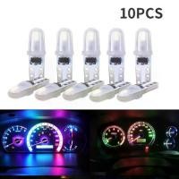 ราคา หลอดไฟ LED รถยนต์, 10PCS, 12V DC, T5, ไฟ LED, ไม่มีขั้ว, เหมาะสำหรับแดชบอร์ดและป้ายทะเบียน, 2-3014 SMD, ไฟประตู, สีขาว, แดง, เขียว (1731690380111676713)
