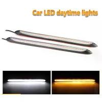 ราคา Saji new 1 คู่ DRL ไฟ led ไฟหรี่ led รถยนต์ 12V หน้ารถยนต์ ไฟLEDส่งสว่างกลางวัน แสงไฟสีขาวและสีเหลือง หลอดไฟ LED บางเฉียบชั้นสูง ไฟเลี้ยวรถยนต์ (1730284639449090197)