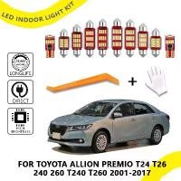 ราคา 12 ชิ้นสำหรับ FOR TOYOTA ALLION PREMIO T24 T26 240 260 T240 T260 ปี 2001-2017 หลอดไฟ LED รถยนต์ T10 C5W 31mm / 36mm / 39mm / 41mm ไฟจานใบอนุญาต LED รถบูตโดมไฟอ่าน (1732171970494696167)