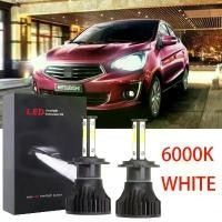 ราคา ชุดแปลงไฟหน้า, สำหรับ Mitsubishi Attrage (ปี 2012-2023), ไฟ LED สีขาว H4 สว่าง, หลอดไฟ 2 ชิ้น / ชุด, อุปกรณ์เสริม (1731202852852698036)