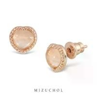 ราคา Mizuchol- ต่างหู Darling in Pink เงินแท้ชุบ Rose Gold ประดับพลอย พลอย Rose Quartz (1731918050412169460)