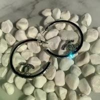 ราคา ต่างหู ตัวC ไขว้ ต่างหูห่วงเพชรสีเงิน (1732183853494078061)